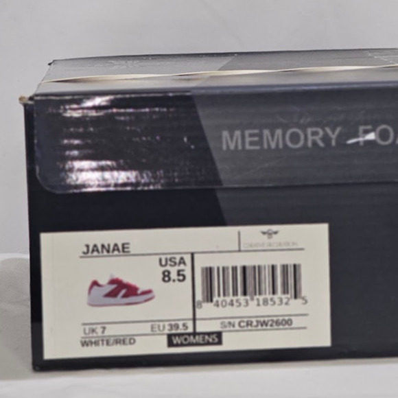 Creative Recreation Women's Low Top Athletic Sneakers Size 8.5   Red  NWT - Picture 9 of 9